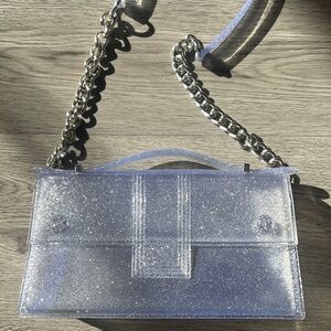 Transparent Glitter Shoulder Bag
